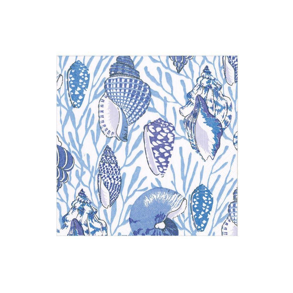 Shell Toile Cocktail Napkin